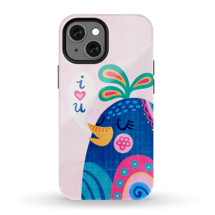 iPhone 13 mini StrongFit I Love You Bird by Noonday Design