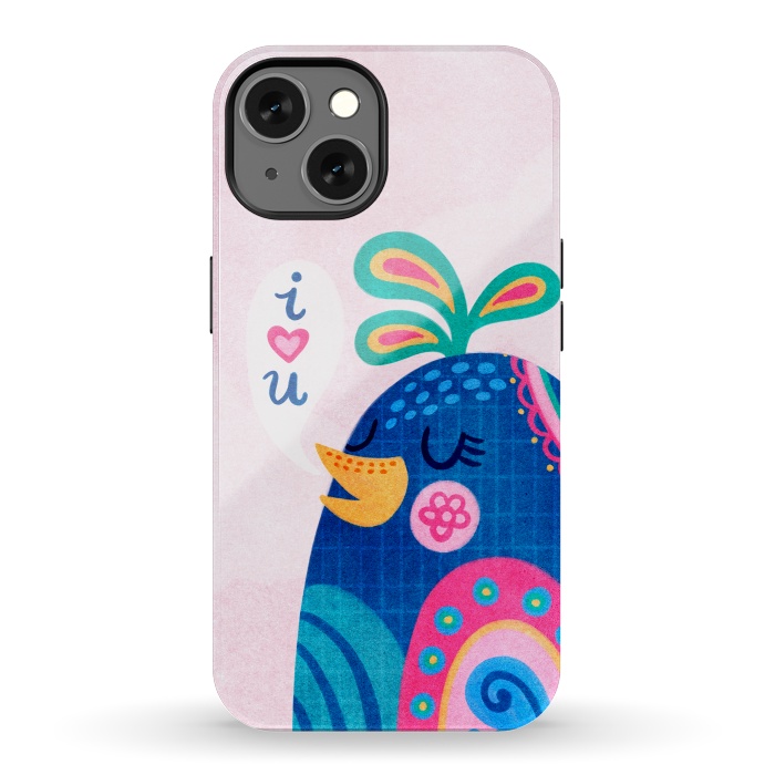 iPhone 13 StrongFit I Love You Bird by Noonday Design