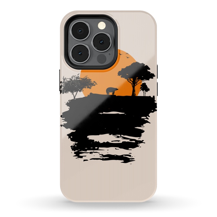 iPhone 13 pro StrongFit Bear Travel on Mountain by Creativeaxle