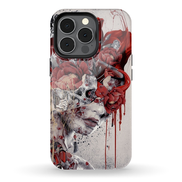 iPhone 13 pro StrongFit Queen of Skulls by Riza Peker