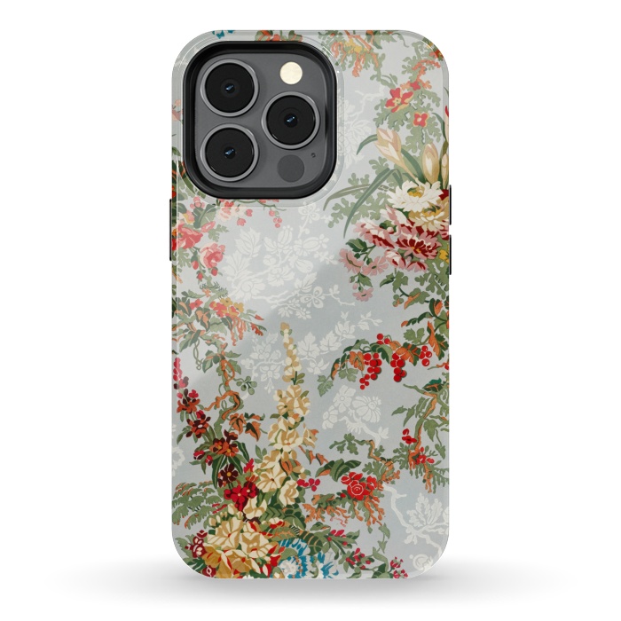 iPhone 13 pro StrongFit Industrial Floral Print by Zala Farah