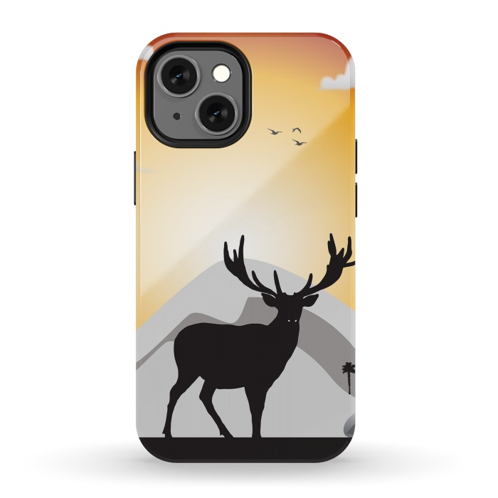 iPhone 13 mini StrongFit Morning Forest II by Creativeaxle