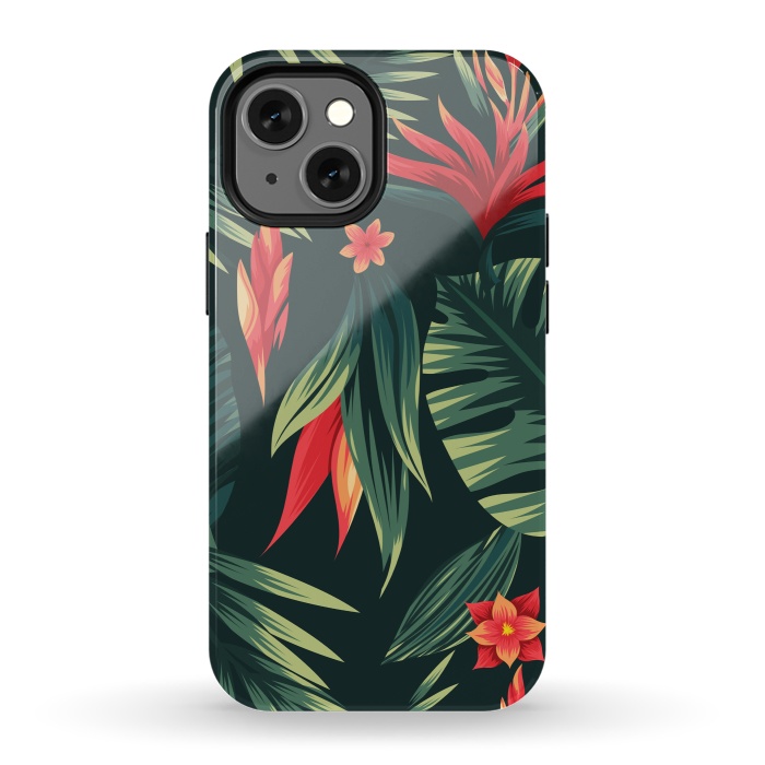 iPhone 13 mini StrongFit tropical blossom by haroulita