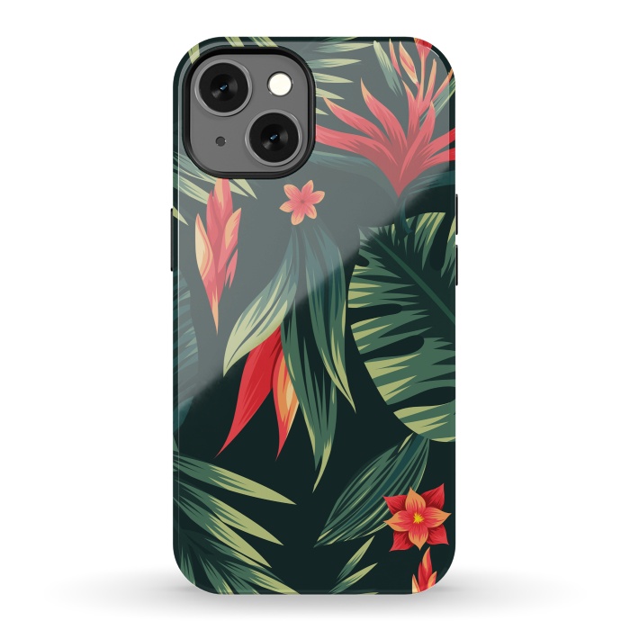 iPhone 13 StrongFit tropical blossom by haroulita