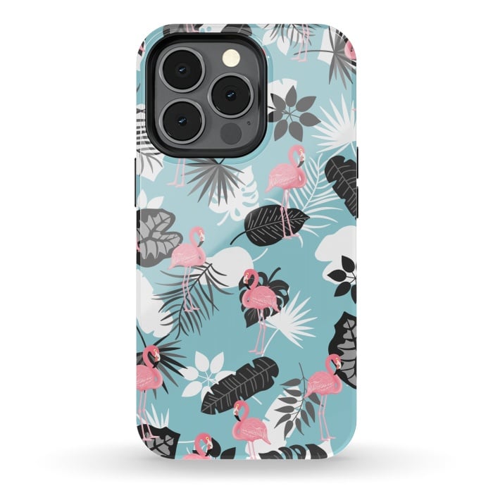 iPhone 13 pro StrongFit Pink flamingo by Jms