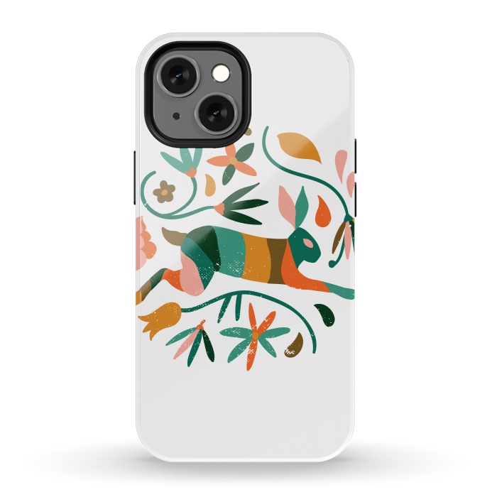 iPhone 13 mini StrongFit Rustic Jungle by Uma Prabhakar Gokhale