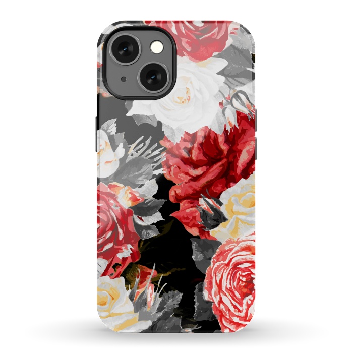 iPhone 13 StrongFit Red and white roses by Oana 