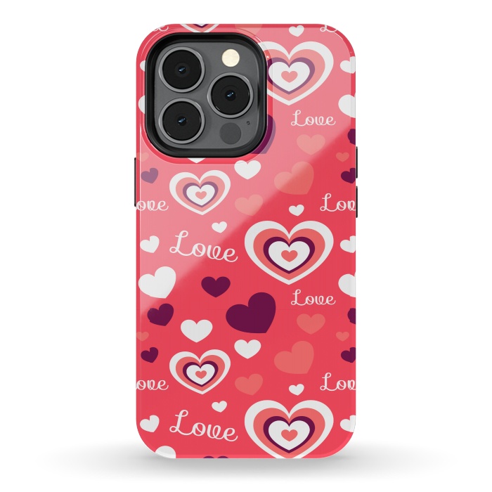 iPhone 13 pro StrongFit LOVE PATTERN by MALLIKA