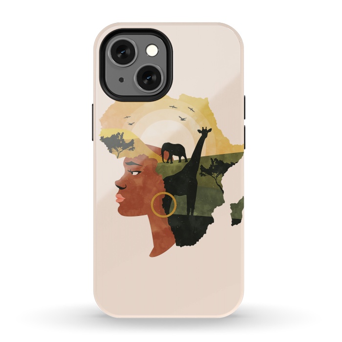 iPhone 13 mini StrongFit Africa Love by Uma Prabhakar Gokhale