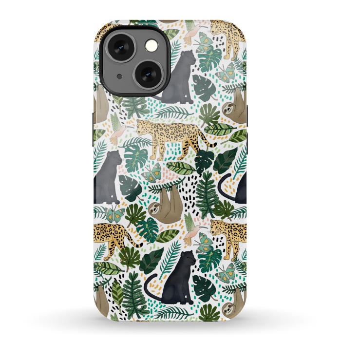 iPhone 13 StrongFit Emerald Forest Animals by Tangerine-Tane