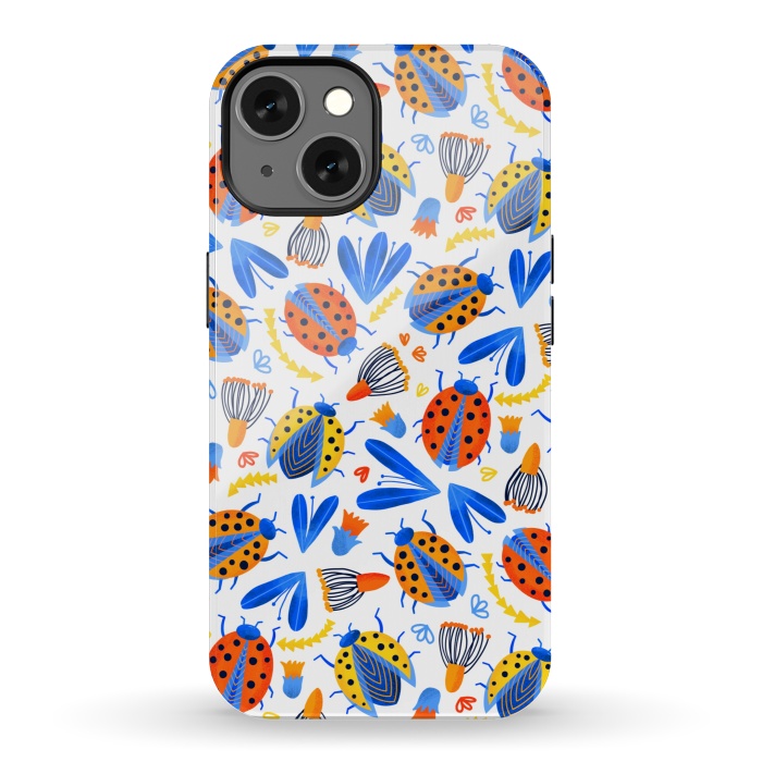iPhone 13 StrongFit Fresh Ladybird Botanical  by Tigatiga