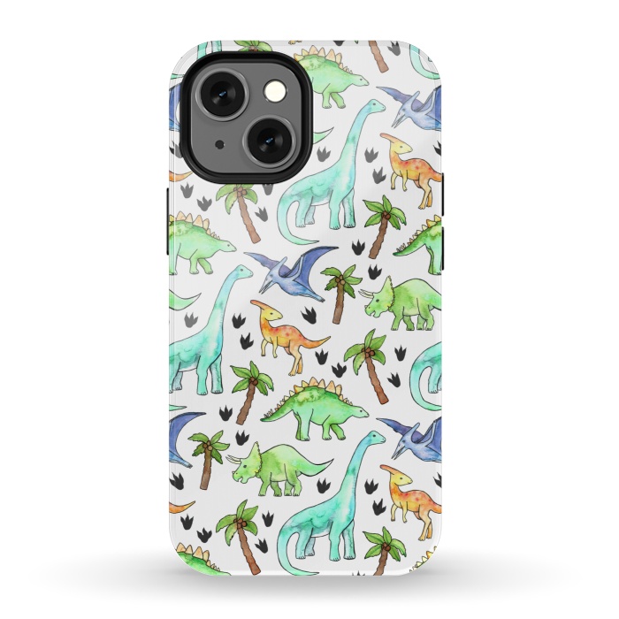 iPhone 13 mini StrongFit Dino-Mite by Tangerine-Tane