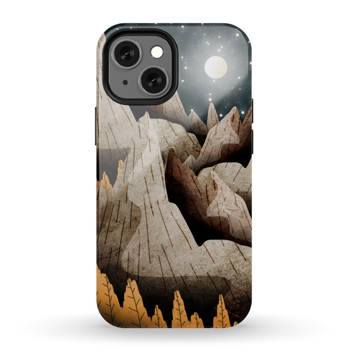 iPhone 13 mini StrongFit Mountainous mountain and peaks by Steve Wade (Swade)