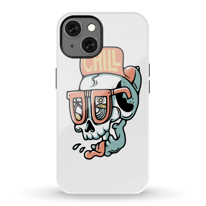 iPhone 13 StrongFit Chill Skull by Afif Quilimo