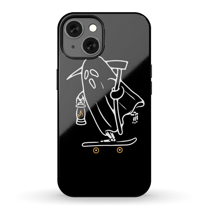 iPhone 13 StrongFit Ghost Skateboarding by Afif Quilimo