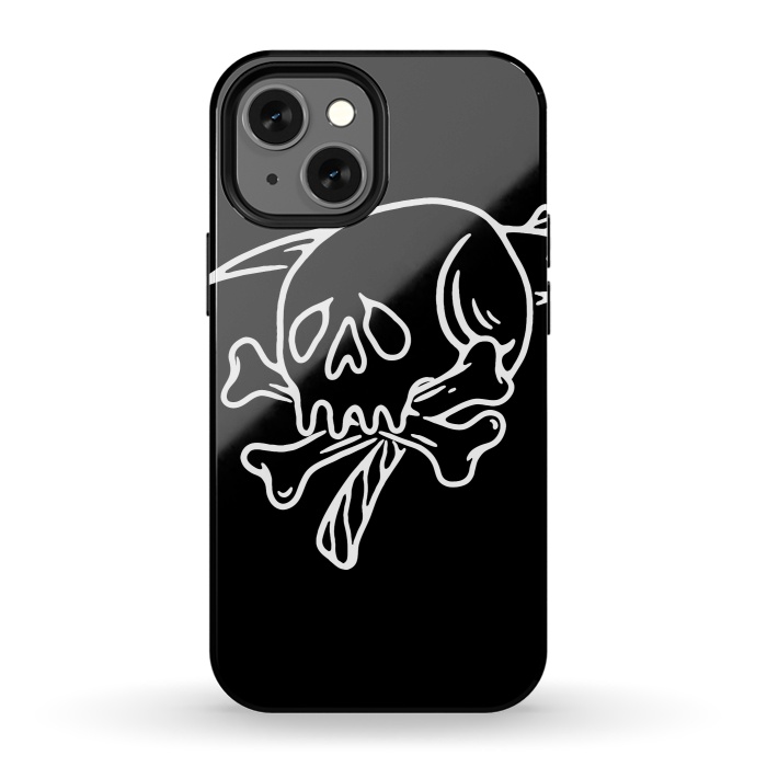 iPhone 13 mini StrongFit Skull Reaper by Afif Quilimo