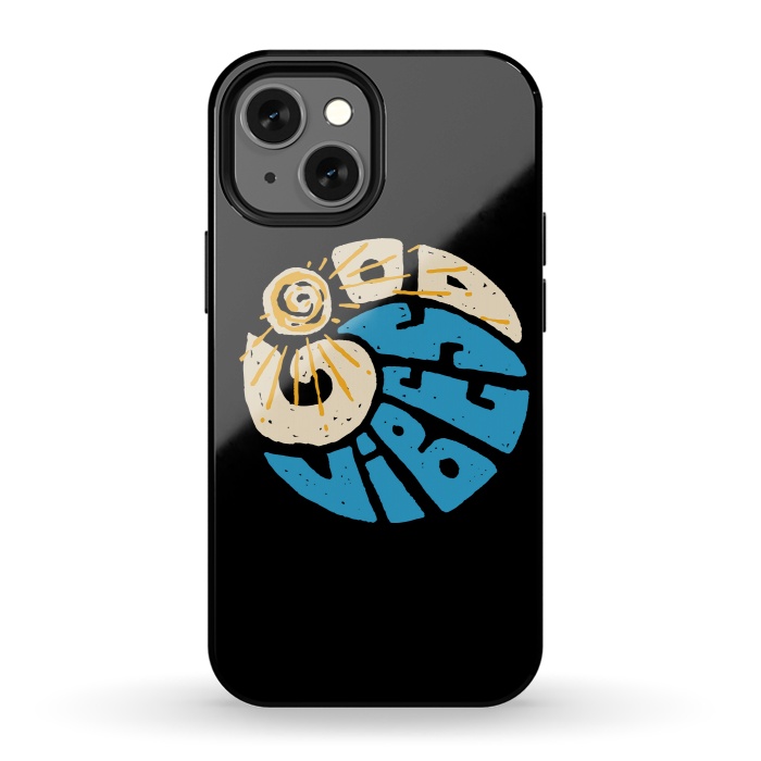 iPhone 13 mini StrongFit Good Vibes and Wave by Afif Quilimo