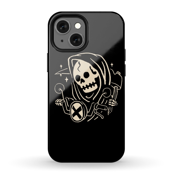 iPhone 13 mini StrongFit Grim Biker by Afif Quilimo