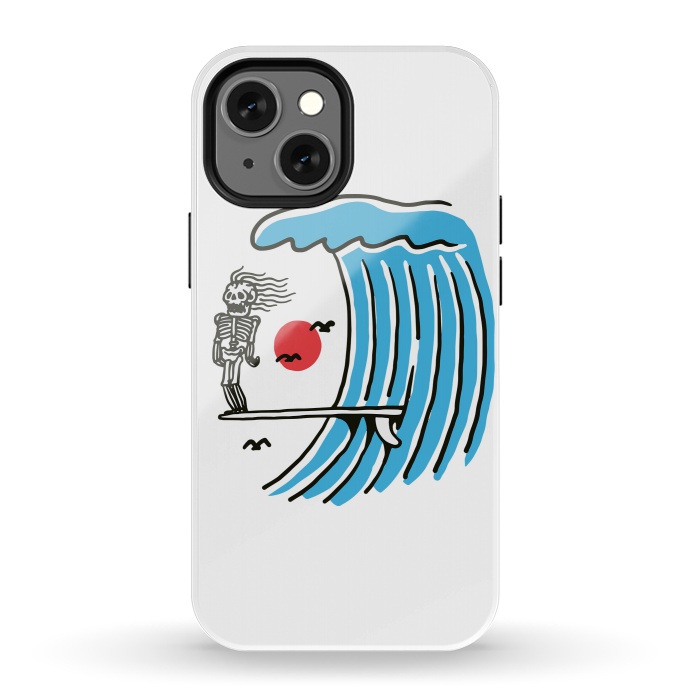 iPhone 13 mini StrongFit Funny Surf Nose by Afif Quilimo