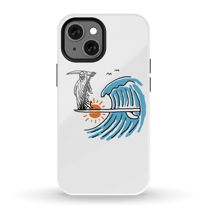 iPhone 13 mini StrongFit Grim Surfer 1 by Afif Quilimo