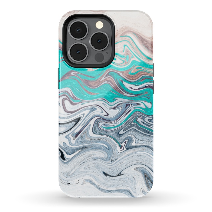 iPhone 13 pro StrongFit The liquid marble beach by Steve Wade (Swade)