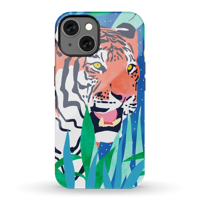iPhone 13 StrongFit Tiger Forest by Uma Prabhakar Gokhale