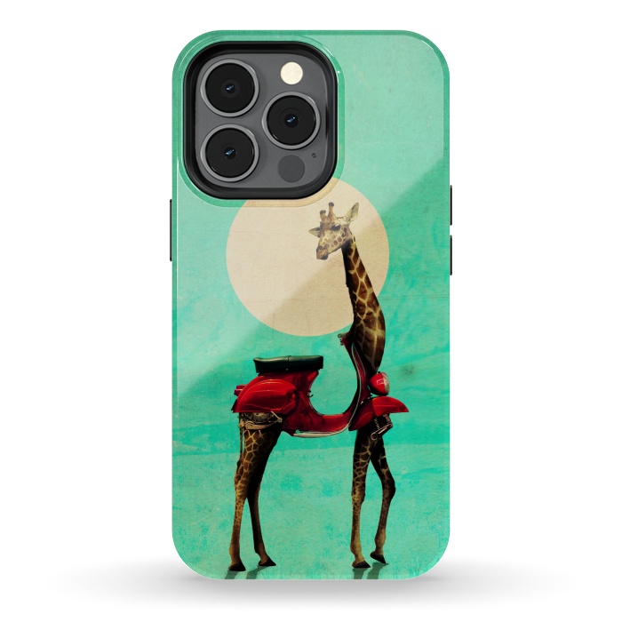 iPhone 13 pro StrongFit Giraffe Scooter by Ali Gulec