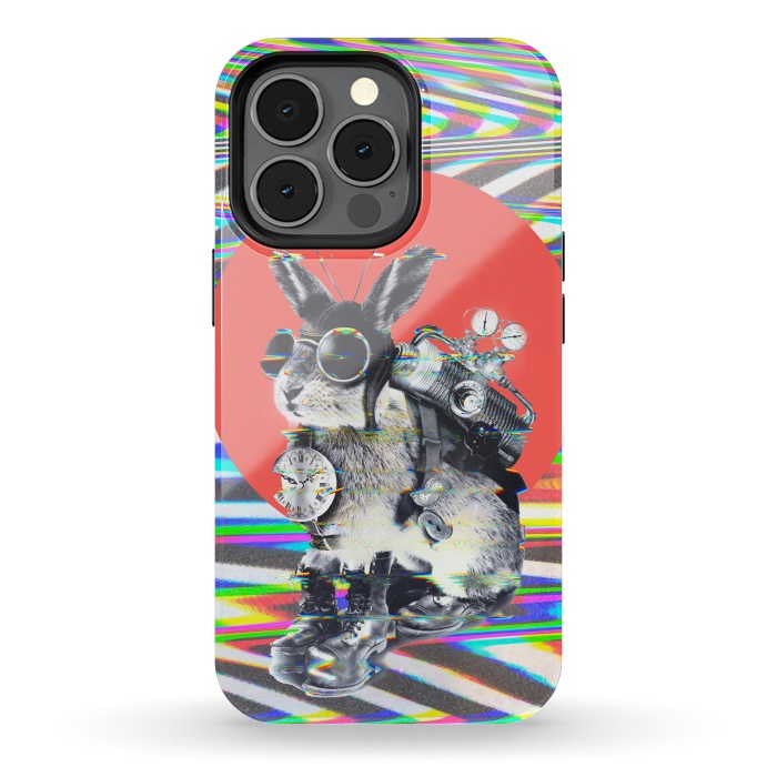 iPhone 13 pro StrongFit Time Traveler Bunny by Ali Gulec