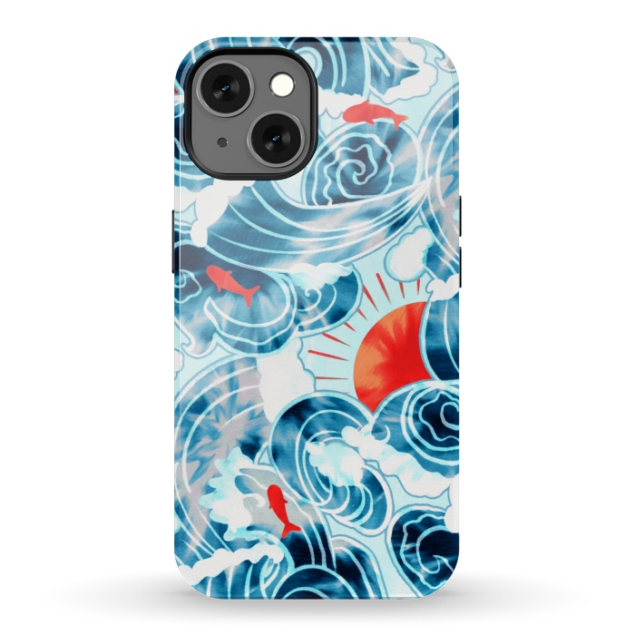 iPhone 13 StrongFit Ocean Tide Dye  by Tigatiga