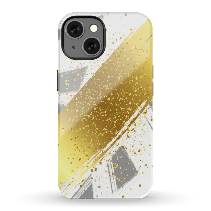 iPhone 13 StrongFit Golden Paint by Martina