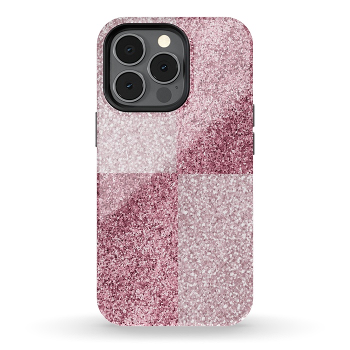iPhone 13 pro StrongFit Pink Glitter by Martina