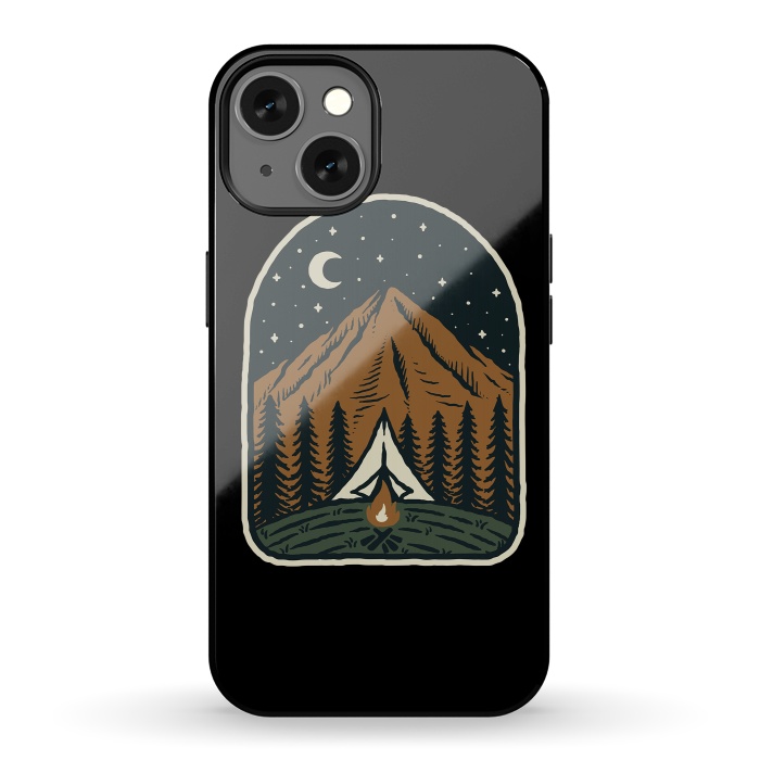 iPhone 13 StrongFit Camp Mountain Night by Afif Quilimo
