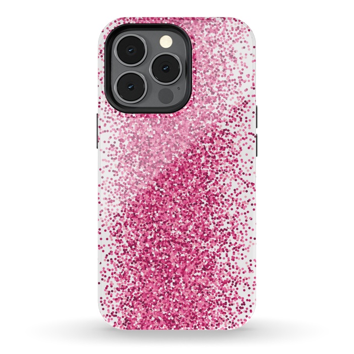 iPhone 13 pro StrongFit Pink Sparkles by Martina
