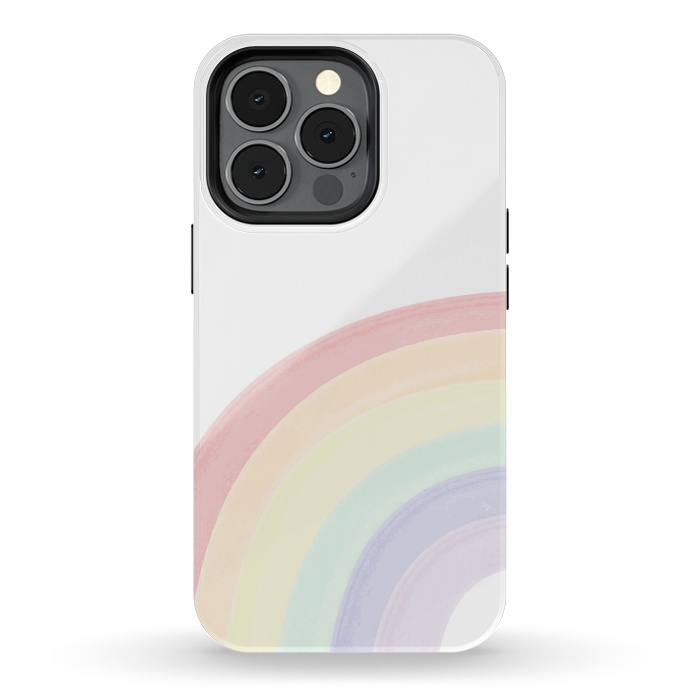 iPhone 13 pro StrongFit Pastel Rainbow by Martina