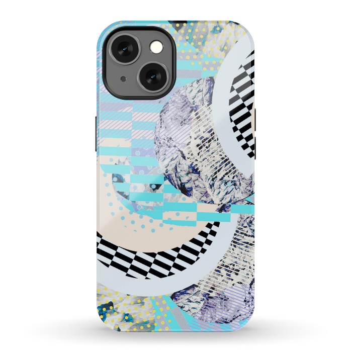 iPhone 13 StrongFit Abstract geometric Memphis Art Deco design by Oana 