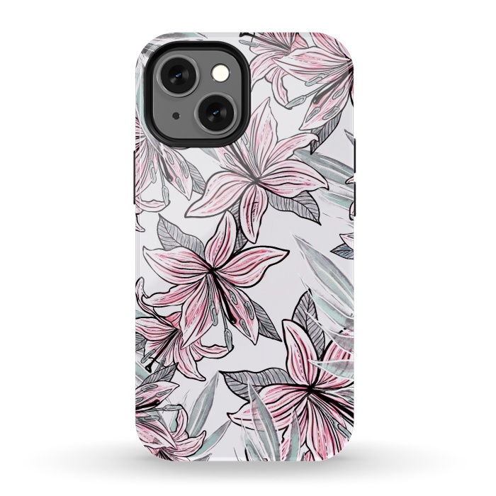 iPhone 13 mini StrongFit Beautiful Lilly by Rose Halsey