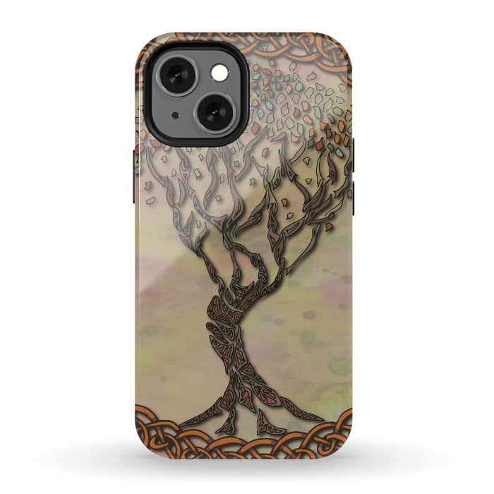 iPhone 13 mini StrongFit Celtic Tree of Life II by Lotti Brown