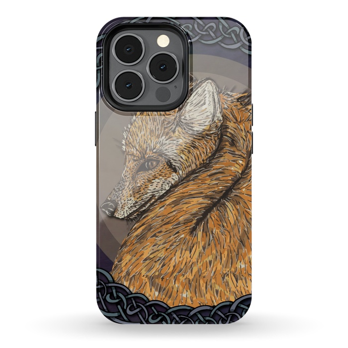 iPhone 13 pro StrongFit Celtic Fox by Lotti Brown