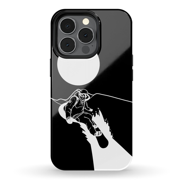 iPhone 13 pro StrongFit The snowboarder by Steve Wade (Swade)
