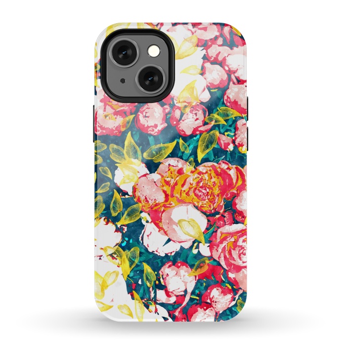 iPhone 13 mini StrongFit Nature Smiles in Flowers by Uma Prabhakar Gokhale
