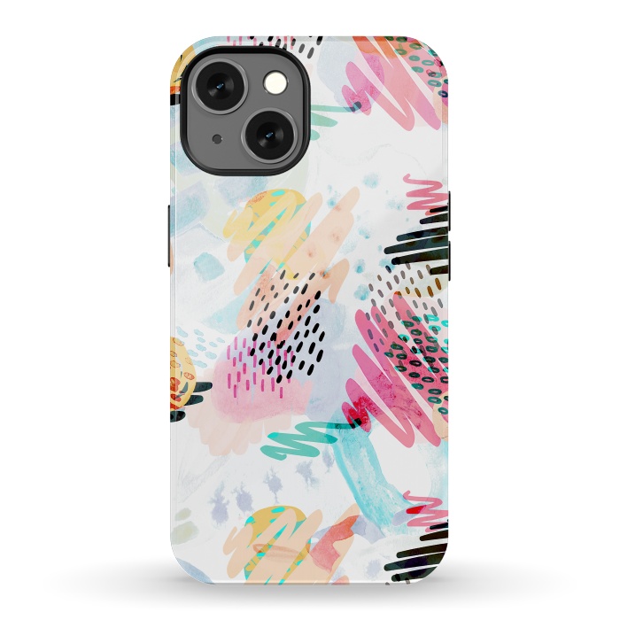 iPhone 13 StrongFit Fun colorful summer doodles by Oana 