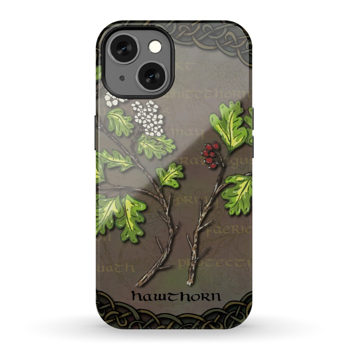 iPhone 13 StrongFit Celtic Hawthorn by Lotti Brown