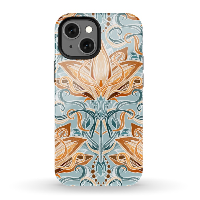 iPhone 13 mini StrongFit Autumn Afternoon Art Nouveau  by Micklyn Le Feuvre