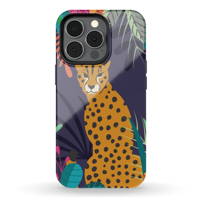 iPhone 13 pro StrongFit Cheetah sitting in the wild by Jelena Obradovic