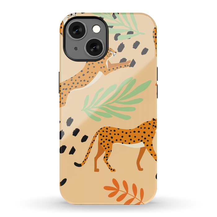 iPhone 13 StrongFit Cheetah pattern 07 by Jelena Obradovic