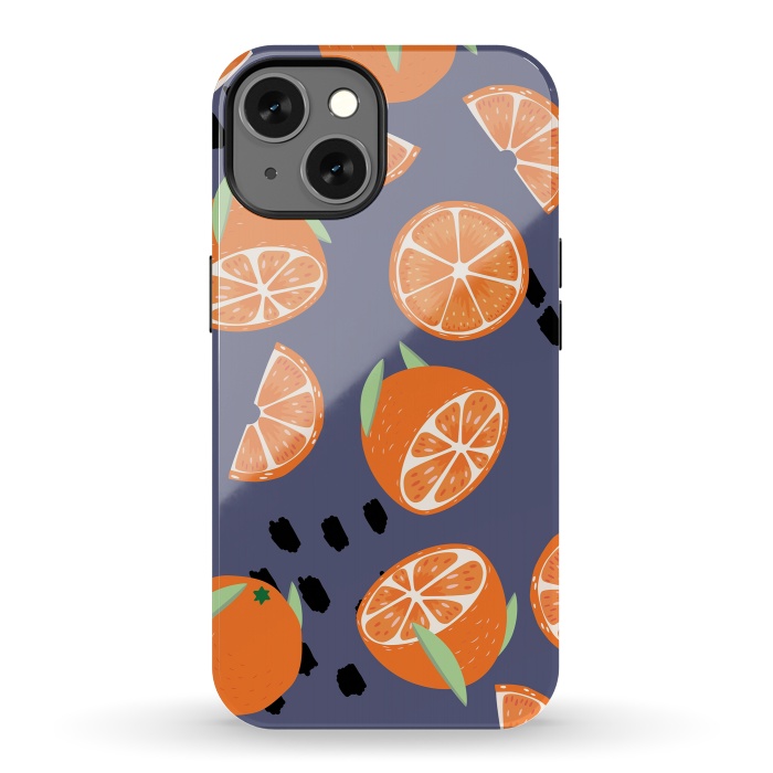 iPhone 13 StrongFit Orange pattern 05 by Jelena Obradovic