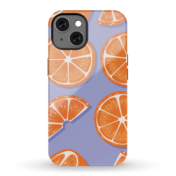 iPhone 13 StrongFit Orange pattern 08 by Jelena Obradovic