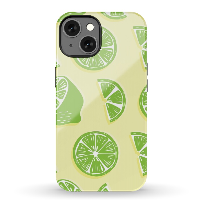 iPhone 13 StrongFit Lime pattern 04 by Jelena Obradovic
