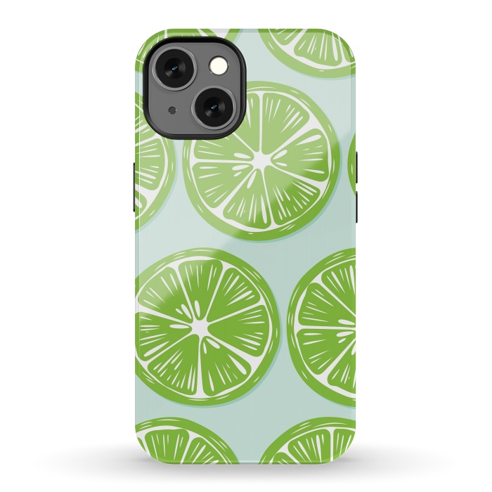 iPhone 13 StrongFit Lime pattern 05 by Jelena Obradovic