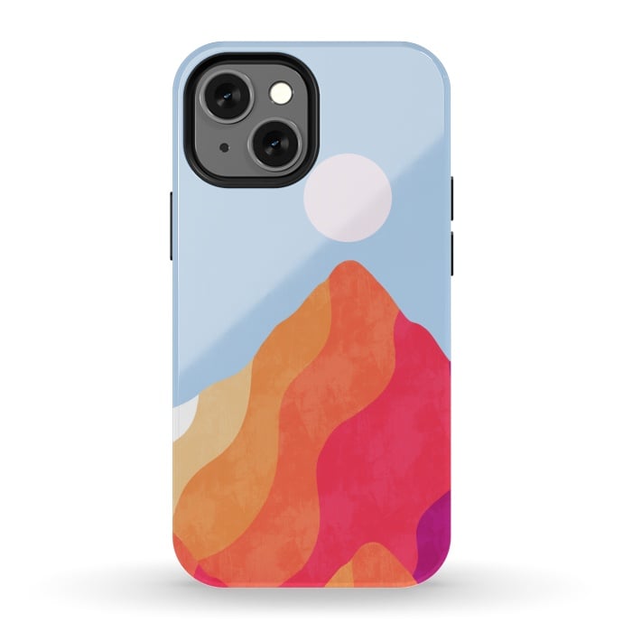 iPhone 13 mini StrongFit Summer rainbow peak by Steve Wade (Swade)